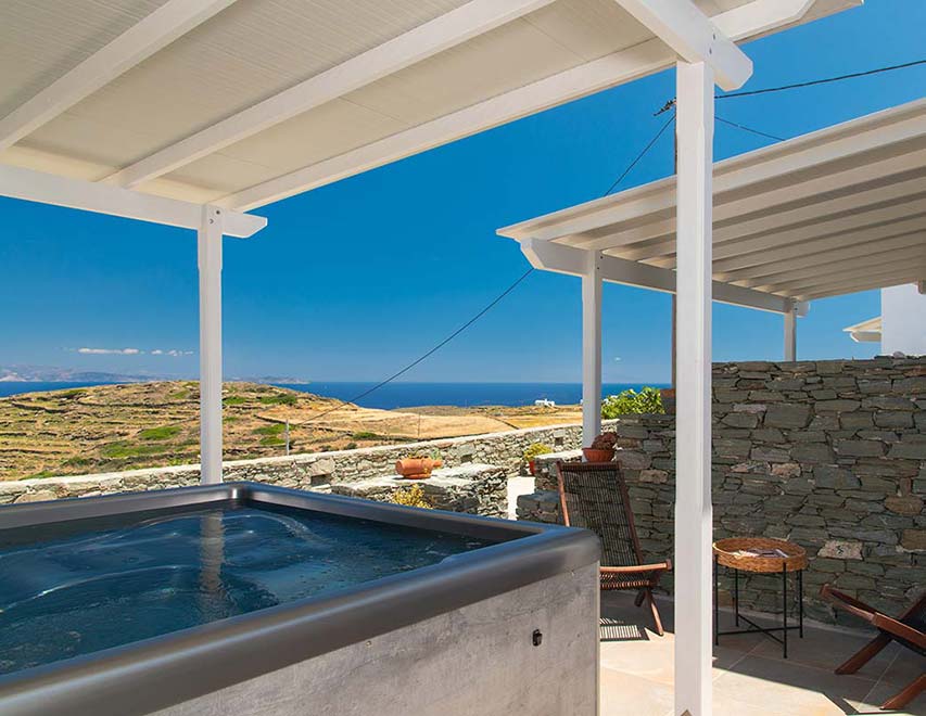 White House Sifnos - Ο χώρος του υδρομασάζ